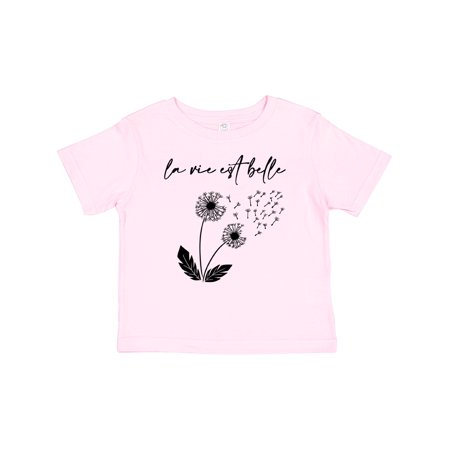 

Inktastic La Vie Est Belle with Dandelion Gift Baby Boy or Baby Girl T-Shirt