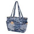 thumbnail image 2 of FORMRS Tote Bag for Women Quilted Large Capacity Travel Work Carry On Shoulder Handbag, Blue Night Sky, 2 of 7