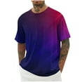 thumbnail image 2 of Big and Tall T-Shirts for Men M-4X Plus Size Short Sleeve Crewneck Workout Tees Tops Pullover Gradient Printed Going-Out Athletic Tshirts, 2 of 5