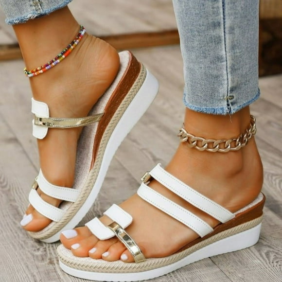New design Wedges Slippers High Heels method Platform Women Shoes Summer Beach Sandals New  Shoes Pumps Female Slides