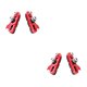 thumbnail image 2 of Eigraketly 1 par de piezas de bloque de freno de pastillas de freno accesorio de repuesto profesional pieza de bicicleta de actualización para reparación Negro rojo 2piezas Eigraketly CBP226758, 2 of 5