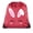 Maroon, variant on Easter Basket Bags, Bulk Drawstring Backpacks, Party Favor Goody Bags for Easter - Bunny Face