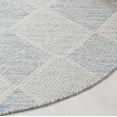 thumbnail image 3 of SAFAVIEH Montauk Caleb Geometric Diamond Cotton Area Rug, Light Blue, 6' x 6' Round, 3 of 6