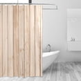 thumbnail image 2 of Coolnut Simple Wooden Plank Shower Curtain Bathroom Decor Watercolor Shower Curtain Sets Fabric Cloth Bathroom Curtains with Hooks 60x72 Inch, 2 of 6