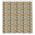 thumbnail image 3 of Ambesonne Pirates Shower Curtain, Cheerful Sketch Cartoon, 69"Wx84"L, Multicolor, 3 of 3
