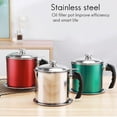 thumbnail image 4 of Clearance Under $10 Container With In Oil Strainer Red Glazed Stainless Cooking Oil Storage Can For Kitchen Easy Strain And Store Cooking Oils Dishwas, 4 of 7