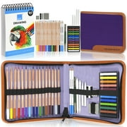 COLOUR BLOCK 40pc Colored Pencils Drawing Travel Art Set, Sketch Supplies for Beginners, Children, and Artists