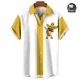 thumbnail image 3 of Camisa de hombre con estampado de flamencos, informal, con estampado 3D, con botones de solapa, para verano, estilo hawaiano, informal, tallas S a 5XL, 3 of 5