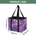 thumbnail image 2 of Collapsible Car Trunk Organizer with Handles 600D Oxford for Car Kitchen and Home Storage, Purple Light 13× 10.2×10.8inch, 2 of 6