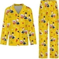 thumbnail image 4 of Top-kevin Women Long Sleeve Pajama Set Comfy Pjs Sets Duck Bow Red Hat 2 Piece Lounge Set, 4 of 6