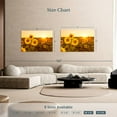 thumbnail image 4 of Elephant Stock Sunflower Field Sunset Wall Art - Horizontal Canvas Wall Art - Living Room Wall Decor - Nature Canvas - Yellow And Green Decor - 48" x 32", 4 of 8