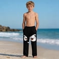 thumbnail image 6 of Kids Boys Angry Smile Face Graphic Pants Stretchy Waist Novelty Trousers for Outdoor Active Play, 4-13Y, 6 of 9