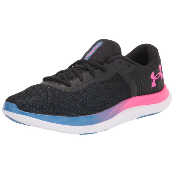 Under Armour Women's Charged Breeze Running Shoe, Black (002)/Electro Pink, 6.5