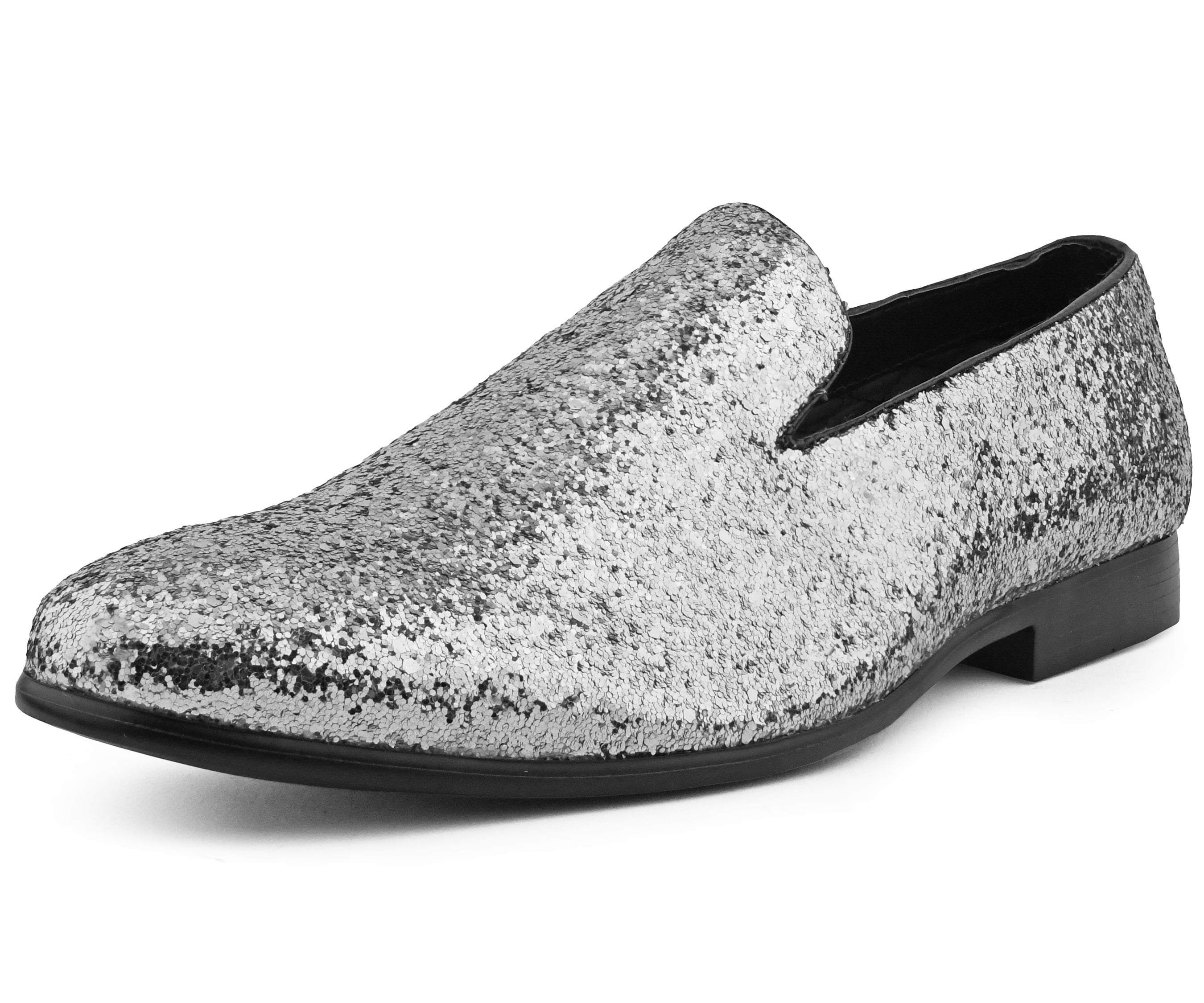 black sparkly mens dress shoes