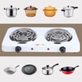 thumbnail image 4 of Portable Hotplates, Lightweight Design Easy Transportation Electric Double , For Home Kitchen Restraunt School, 4 of 8