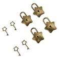 thumbnail image 1 of Mini Candado En Forma De Estrella Cerradura Pequeña En Forma De Estrella Pequeña Cerradura De Metal En Forma De Estrella Con Llave Para Diario Libro Joyero Decoración Caja De, 1 of 7