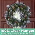 thumbnail image 2 of Eucatus Best Products & Gifts Clear Acrylic Wreath Hanger, 12", 2 of 6