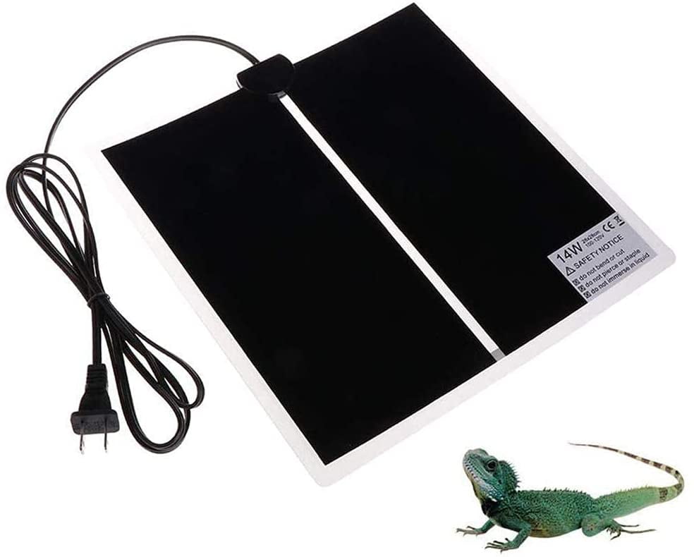 Walbest Reptile Heating Pad, 14W Waterproof Reptile Heat Pad Under Tank