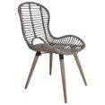 thumbnail image 2 of vidaXL Chaises de Salle à Manger 4 Pcs Rotin Naturel Marron, 2 of 5