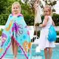 thumbnail image 7 of Joyfy Kids Hooded Beach Towel Poncho for Boys Girls Ages 3-10, 30"x50" Oversized Quick Dry Microfiber Mermaid Bath Towel for Pool, Super Absorbent Lightweight with Storage Bag, 7 of 7