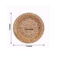 thumbnail image 3 of Efavormart 25 Pack Natural Paper Dessert Appetizer Plates With Woven Rattan Print, 7" Round Rustic Farmhouse Disposable Salad Plates - 300 GSM, 3 of 9