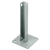 CRL PSB2AAGY Agate Gray AWS Steel Stanchion for 90 Degree Round Corner Posts