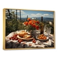 thumbnail image 2 of Designart "Joyful Picnics For Two At A Gathering I" Meals & Picnics Floater Framed Wall Art Prints, 2 of 5