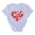 thumbnail image 7 of VKOYWKM Women's Love Heart T Shirts Valentine Shirts Love Graphic Tees Spring Short Sleeve T Shirts Romantic Valentine's Day Party Tshirts, 7 of 7