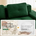 thumbnail image 6 of FFH Cloud Sofa Sectional, 150" Oversize Modern Boneless Couch with Tufted Design (Green, 4 Seater), 6 of 13