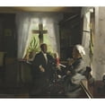 thumbnail image 3 of Harald Slott-Møller 22x20 Black Modern Framed Museum Art Print Titled - Elderly Married Couples in Conversation in the Living Room, 3 of 5
