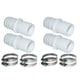 thumbnail image 4 of Conversión de manguera de piscina, accesorios adaptadores de manguera de piscina, fácil de usar, reemplaza la manguera 4 adaptador 8 Abrazadera, 4 of 9