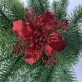 thumbnail image 2 of 10Pcs/Set Sunsent Christmas Openwork Flowers Christmas Tree Pendants Colorful Christmas Tree Decoration Artificial Flower Decoration, 2 of 5
