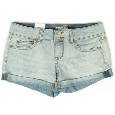 SO Brand - SO Brand Denim Double Button Cuffed Juniors Jean Shorts size ...