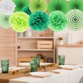 thumbnail image 2 of ADDHAT 14pcs Wedding Party Decorations Set Paper Fans Pom Poms Flowers Hanging Ornaments for Birthday Baby Shower, 2 of 7