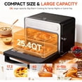 thumbnail image 3 of OUNIN 25.4QT Steam Air Fryer Toaster Oven , 11-in-1 Convection Combo Countertop Oven with Steam Bake, Air Fry and Roast functions, featuring Stainless Steel Interior, Digital Controls, 3 of 10