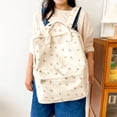thumbnail image 3 of Fashion Floral Backpack Large Capacity Student Shoulder School Bag (A), 3 of 9