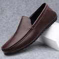 thumbnail image 2 of Pure White Slip-On Hand Stitched Casual Driving Loafers, 2 of 8