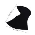 thumbnail image 2 of Hiyab musulmán ajustable para mujer, bufanda para el cuello, gorro interior, gorro islámico (35 x 24 cm, negro), 2 of 8
