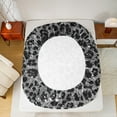 thumbnail image 5 of Feelyou Dreamy Black Grey Twin Sheet Set, Cheetah Leopard Princess, 5 of 7