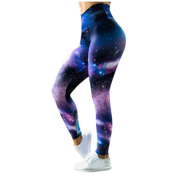 PEASKJP Biker Yoga Pants Women High Waisted Crossover Workout Lounge Bell Bottom Jazz Dress Pants, Purple L