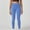 79#Blue, variant on Womens Solid Color High Waist Yoga Pants with Elastic Waistband Form-Fitting Full Length Leggings for Yoga Dance Fitness Workouts and Casual Athletic Leisure Wear