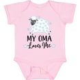 thumbnail image 3 of Inktastic My Oma Loves Me Baby Lamb Boys or Girls Baby Bodysuit, 3 of 5