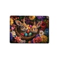 thumbnail image 3 of FEOLGEHLY Happy Easter Door Mat, Bunny Eggs Welcome Doormat for Indoor Outdoor, Spring Floor Mat Non-Slip Washable for Porch Front Door Entrance, 16x24 inch Easter Decorations Door Mat, C, 3 of 7