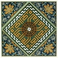 thumbnail image 2 of Afghan Boundary Commission 12x12 Black Ornate Wood Framed Double Matted Museum Art Print Titled: 18 Plates of Ornamental Tiles from the Afghan Boundary Commission Pl 11 (1884), 2 of 5
