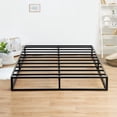 thumbnail image 2 of 9 Inch Modern Metal Platform Bed Frame, Steel Slat Anti-Slip Support, Steel Mattress Foundation, No Box Spring Needed, Black,, 2 of 2