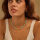 thumbnail image 4 of Collar chorfla C-Amazonita hecho a mano con cuentas y piedra preciosa, 39 cm, 4 of 7