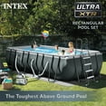 thumbnail image 3 of Intex Ultra 18 Foot XTR Rectangular Metal Frame Swimming Pool Set w/ Pump Filter, 3 of 10