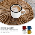 thumbnail image 2 of 4 Pcs Retro Drinking Cup Tea Cup Water Glasses Enamel Mugs Coffe Cups Camp Drinking Cup Enamel Drinking Mug Travel, 2 of 6