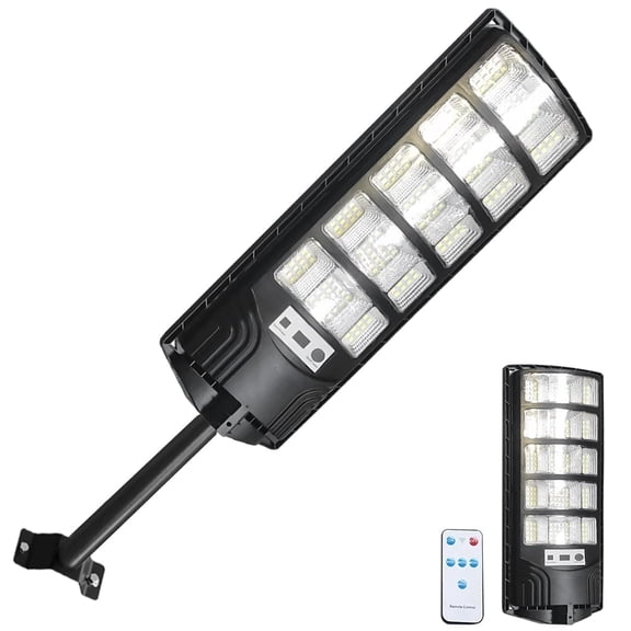 800W Solar Street Lights Outdoor Waterproof, 10000LM Super Bright Commercial Parking Lot Lights Street Lamp, LED Flood Lights Motion Sensor for Outdoor Garden Yard Patio