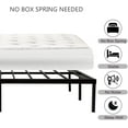 thumbnail image 5 of Eavesince 18 inches Cal-king Size Metal Bed Frames,No Box Spring Needed,Cal-king Platform Metal Bed Frame for Adult, 5 of 5